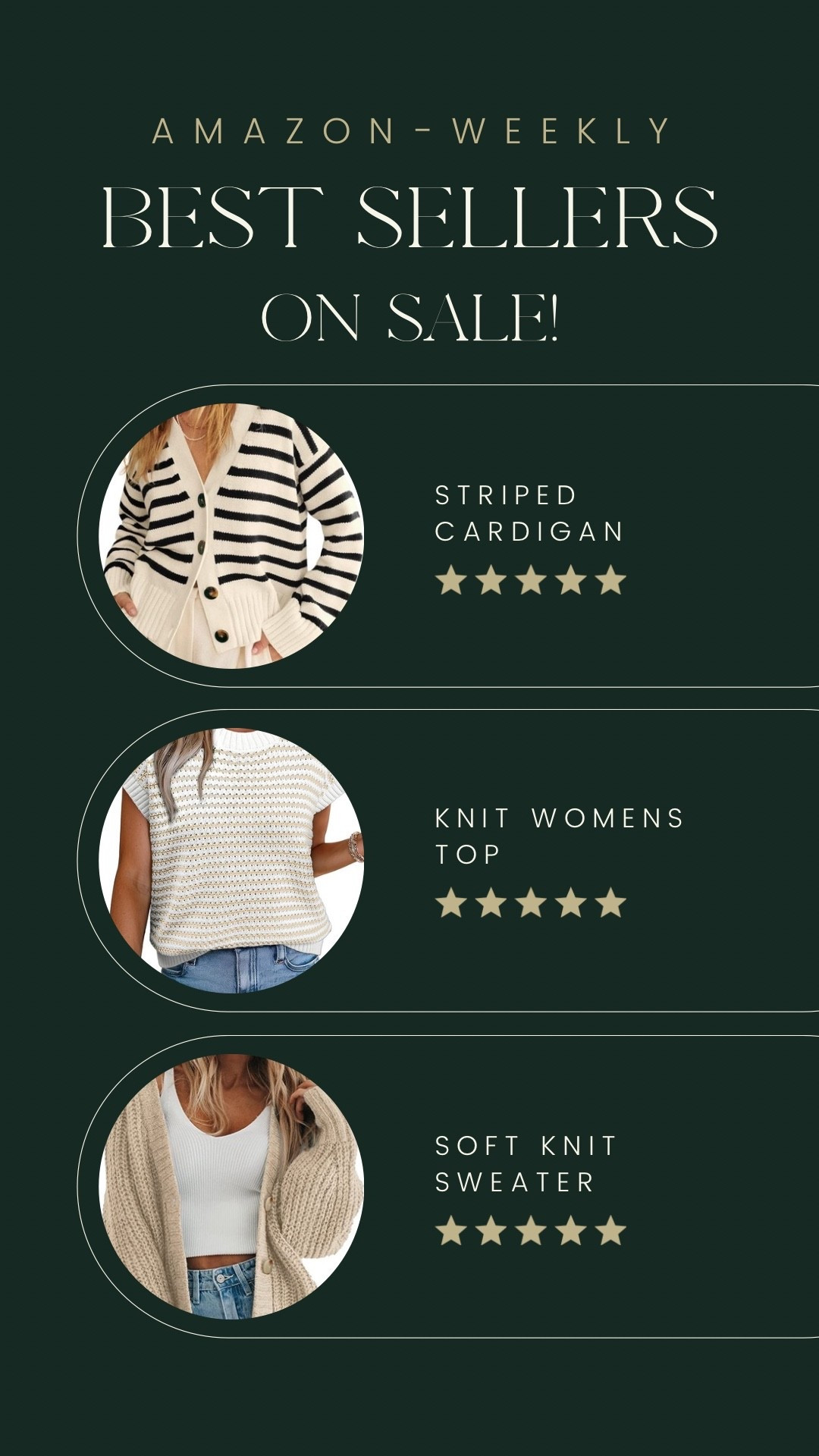 AMAZON WEEKLY BEST SELLERS! The best soft cardigans and tops! Marked way down!🙌💕