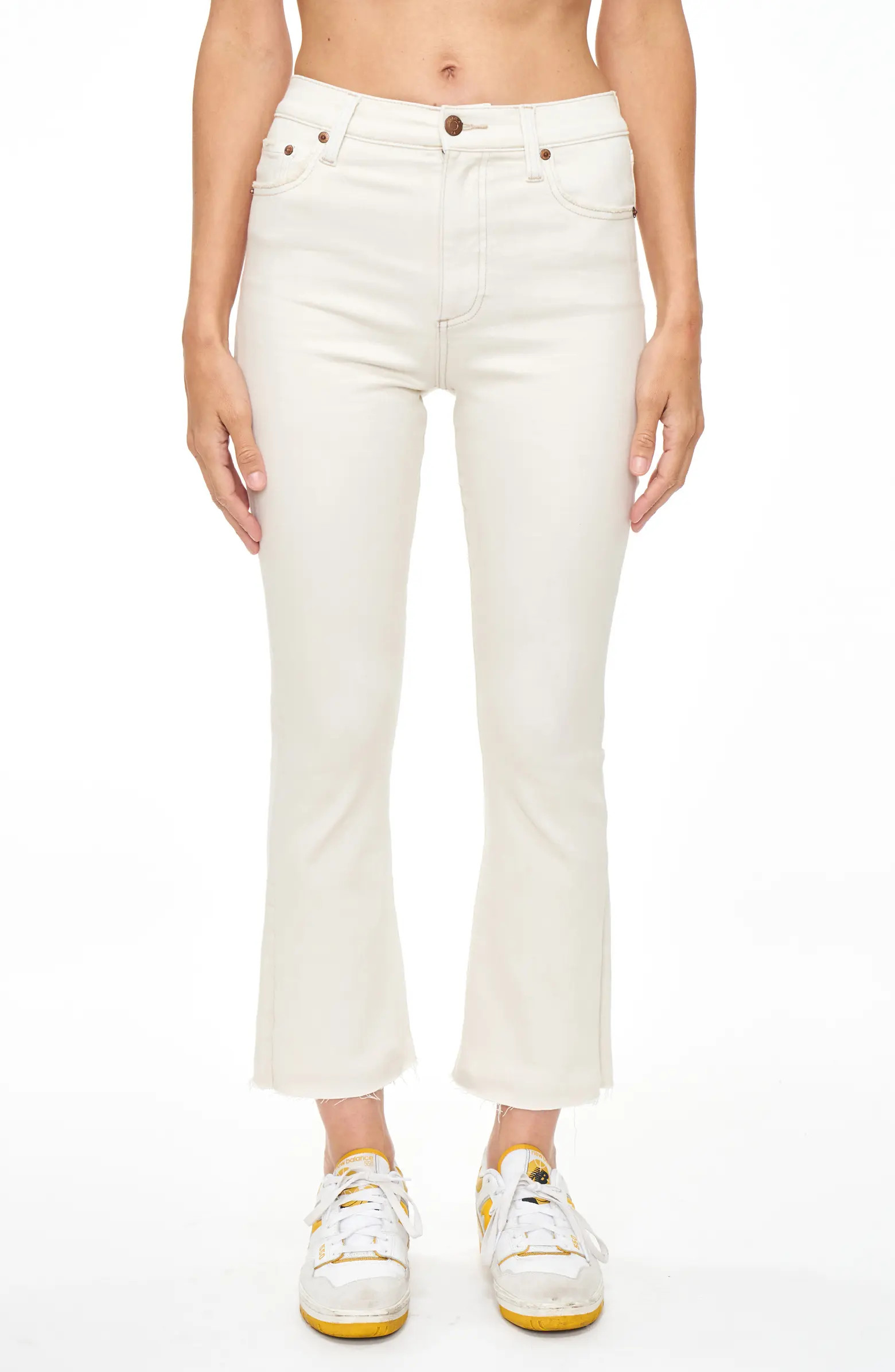 Pistola Lennon High Waist Raw Hem Crop Bootcut Jeans | Nordstrom | Nordstrom