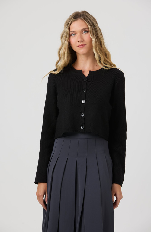 By Tess Collection Carine Cardigan in Black at Nordstrom, Size X-Large | Nordstrom