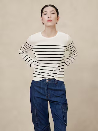 Forever Crew-Neck Sweater | Banana Republic Factory