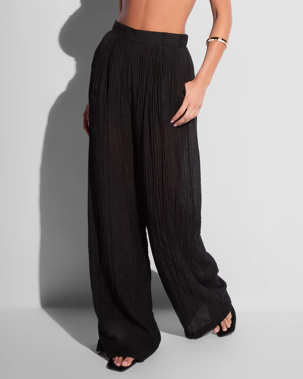 Flowy Pant - Gauze Black | TA3