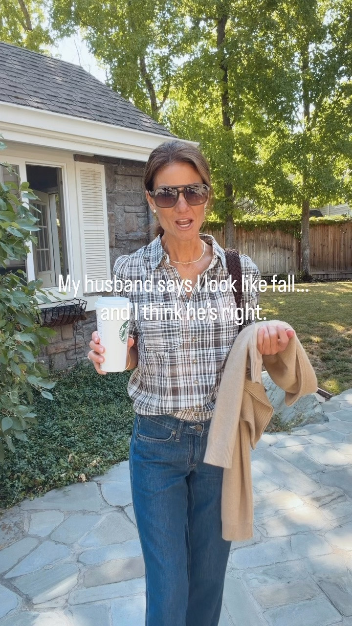 Plaid shirt, dark wash jeans, fall outfit, chocolate brown accessories

👉🏻 Follow and comment SHOP and I’ll send you the links!

My husband says I look like fall… and I think he’s right. This plaid top is such an easy wear-now, wear-later piece, and these lightweight dark wash jeans are SO comfortable and on sale. 

Added two-tone ballet flats, a rich chocolate brown bag, gold jewelry and called it a look.

#LTKOver40 #LTKTravel #LTKootd