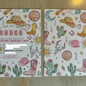 My Second Rodeo Birthday Invitation Wild West Cowgirl Rodeo Birthday Invitation 2nd Rodeo Birthda... | Etsy (Global)