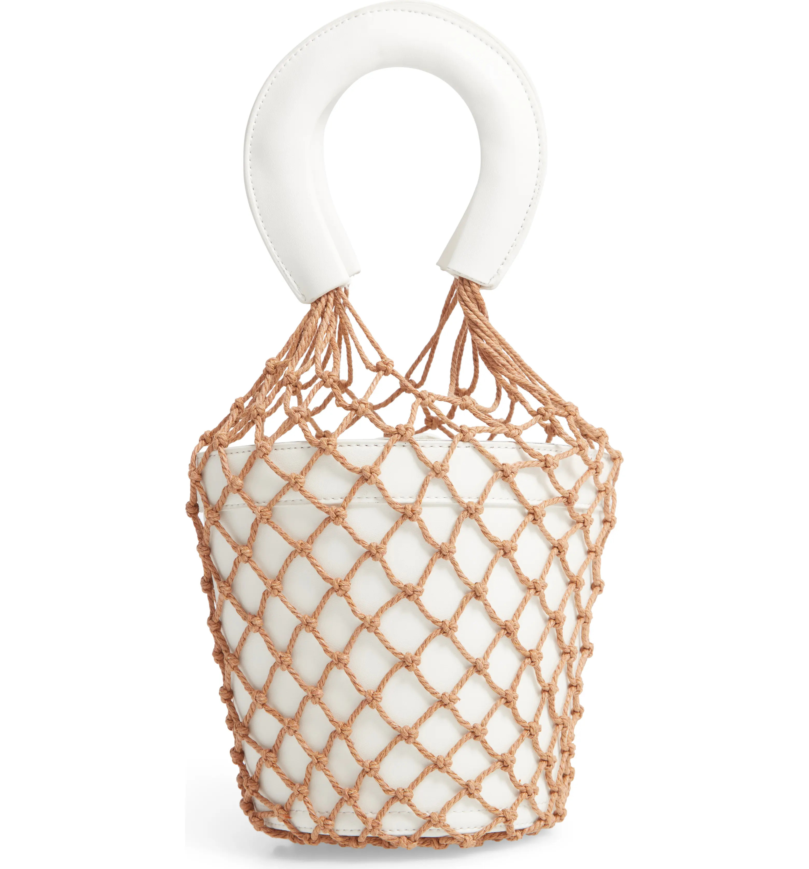 Net Faux Leather Bucket Bag | Nordstrom