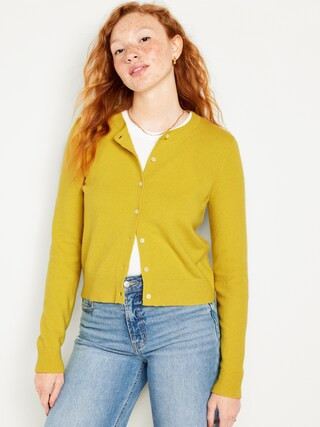 SoSoft Cropped Cardigan Sweater for Women | Old Navy (US)