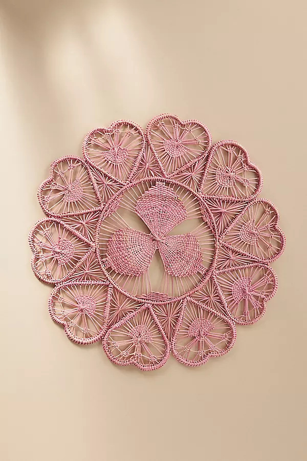 Klatso Handwoven Heart Placemat | Anthropologie (US)