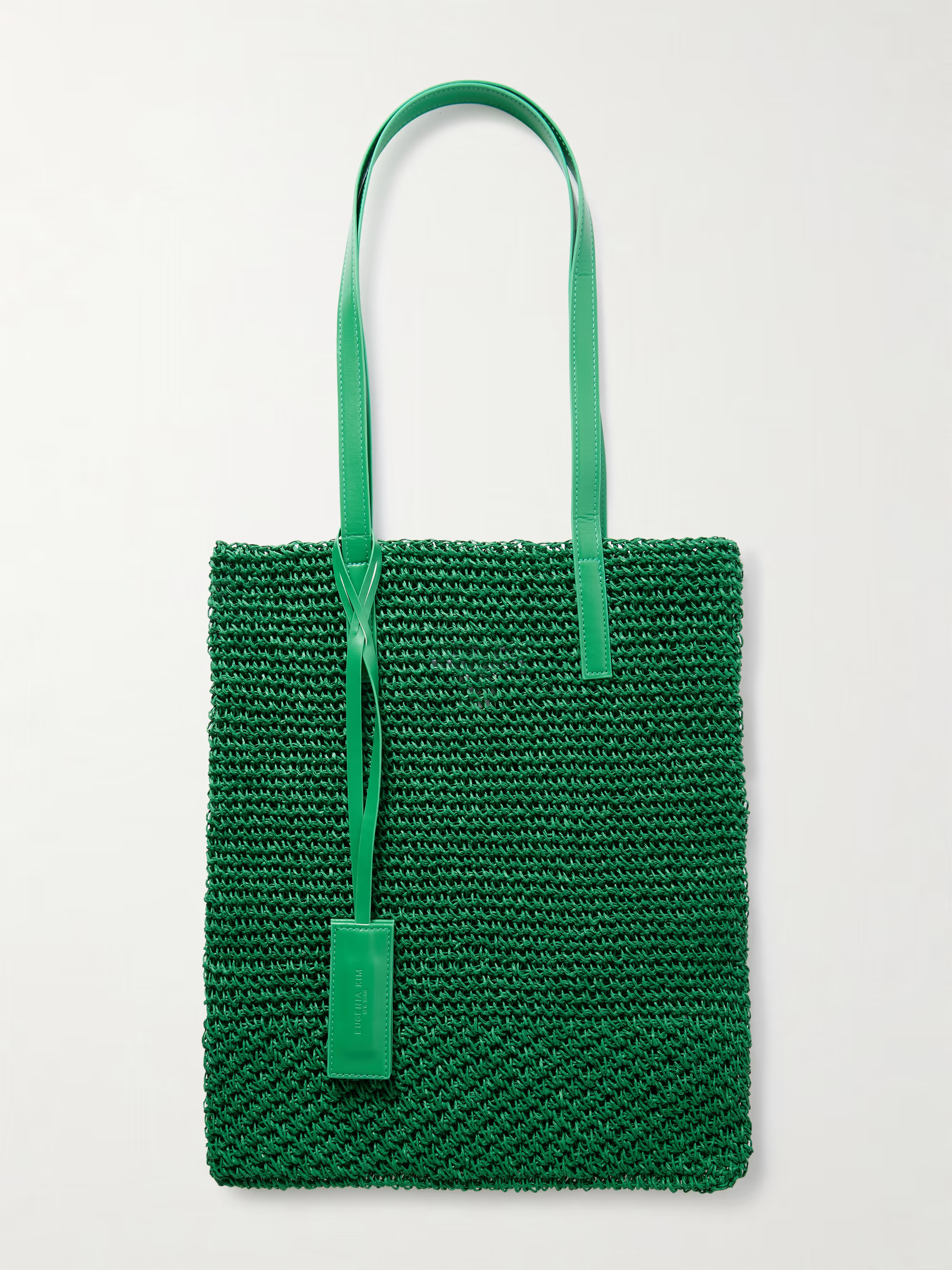 Chelsea leather-trimmed crochet tote | NET-A-PORTER (US)