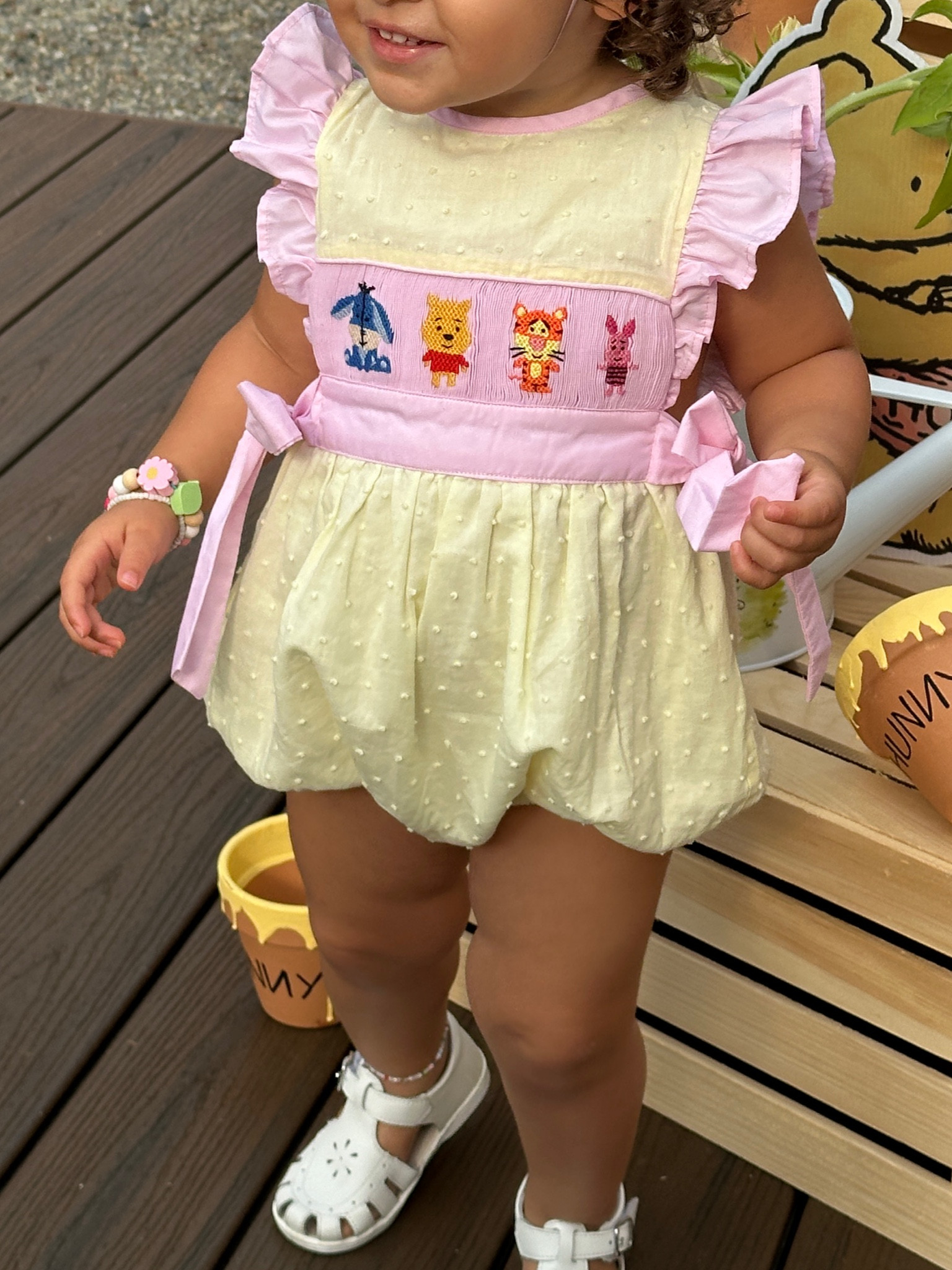 Winnie the Pooh romper!! Capri just turned two but is wearing 3T 🍯

#LTKparties #LTKbaby #LTKkids
