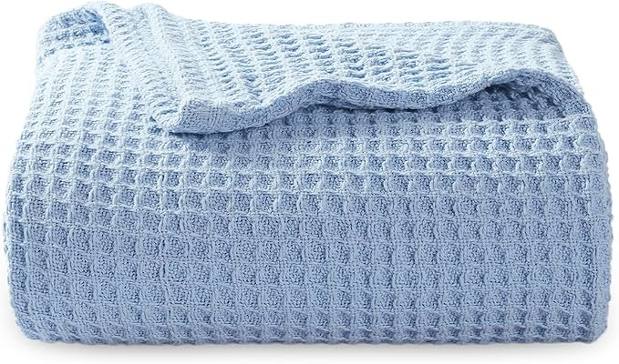 Bedsure 100% Cotton Blankets Twin XL Size for Bed - Waffle Weave Blankets for All Seasons, Cozy a... | Amazon (US)