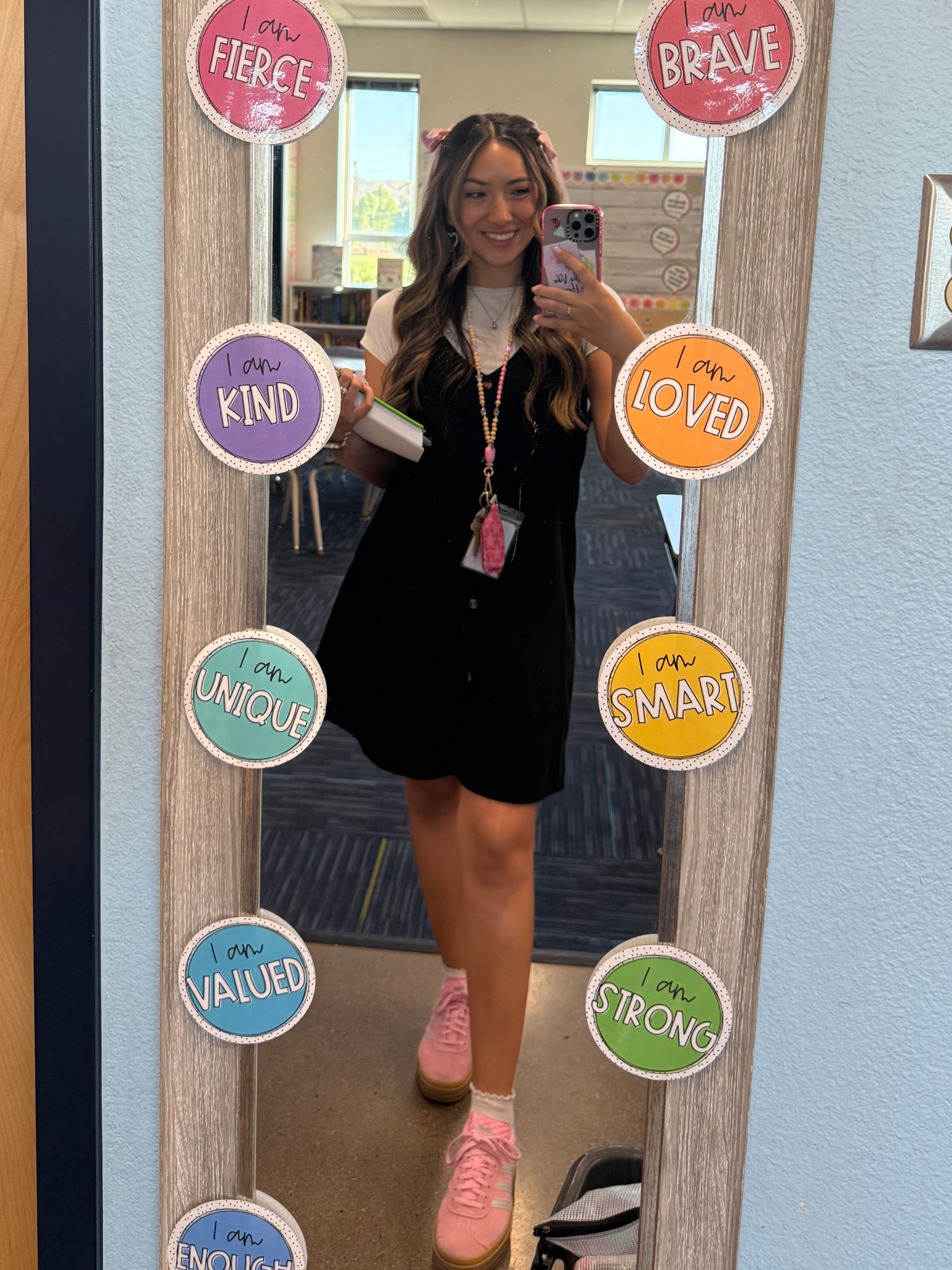 Favorite pink sneakers 💕 #teacher #teacherstyle #teacheroutfit

#LTKPetite #LTKShoeCrush