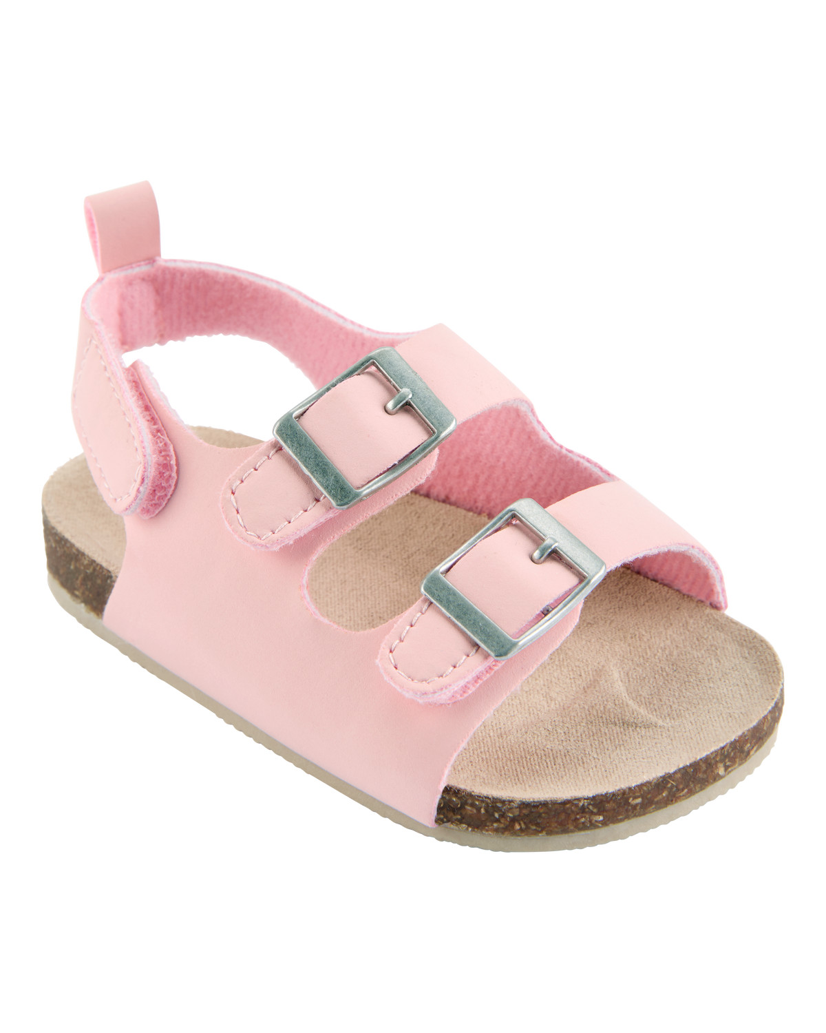 Baby Buckle Faux Cork Sandals - Pink | Carter's Inc