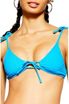 Seersucker Dot Bikini Top | Nordstrom