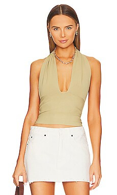 WeWoreWhat Halter Top in Oat from Revolve.com | Revolve Clothing (Global)