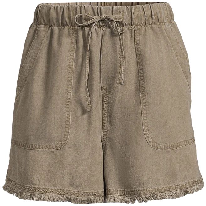 Time and Tru Women's Drawstring Waist Soft Shorts | Walmart (US)