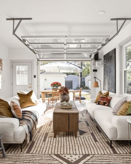 The garage door created the perfect indoor/outdoor living space.

#LTKhome