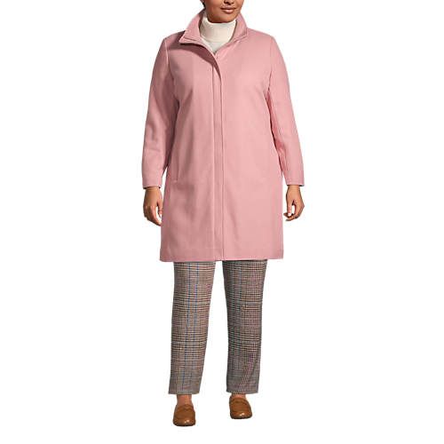 Women's Plus Size Insulated Wool Coat | Lands' End (US)