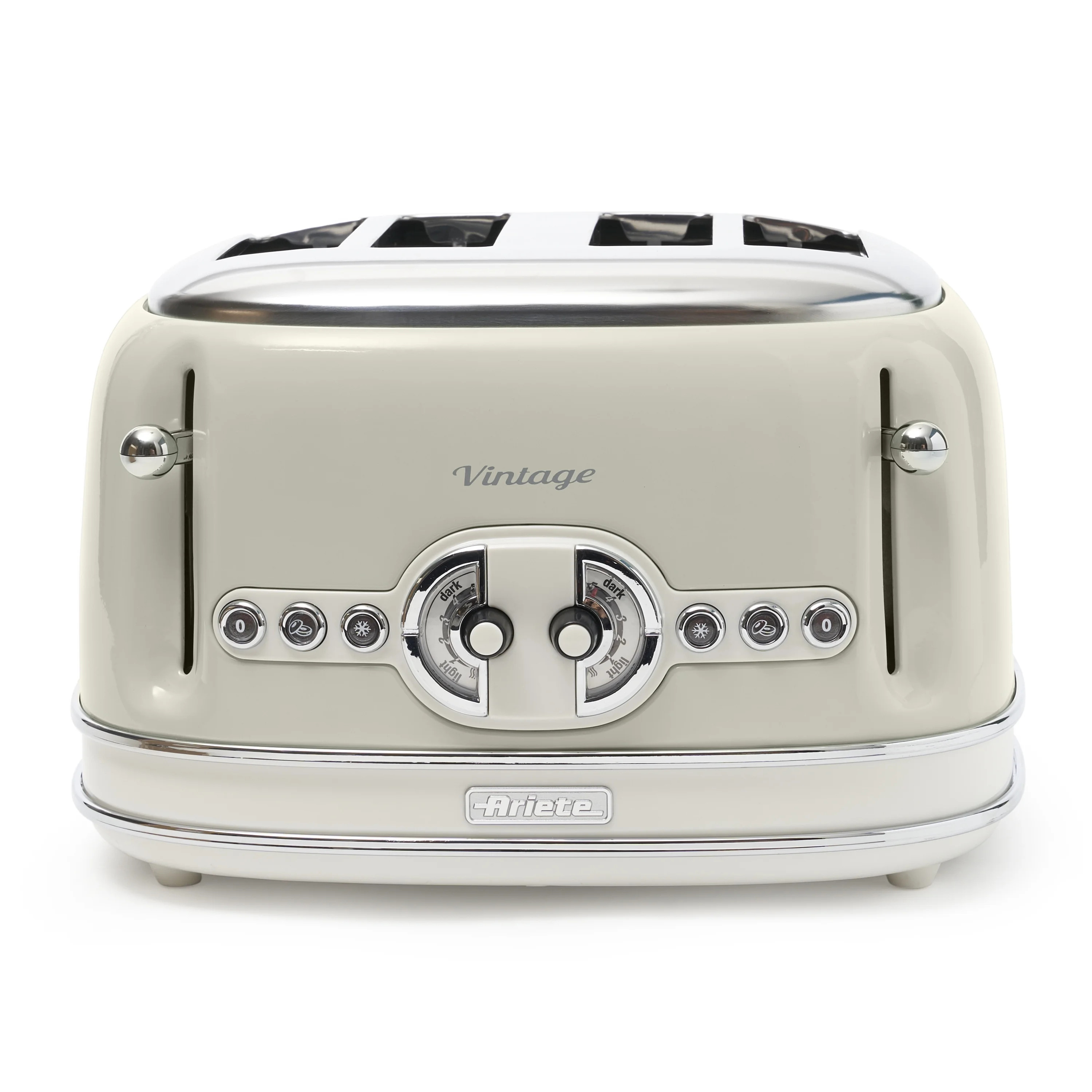 Ariete Vintage Style 4 Slice Toaster With Defrost And Reheat, Beige - Walmart.com | Walmart (US)