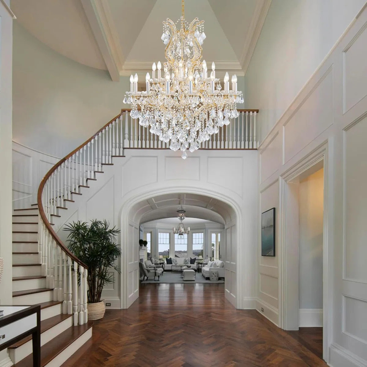 Large Crystal Chandelier-24-Light Chandelier Light Fixture Modern Maria Theresa Crystal Chandelie... | Wayfair North America