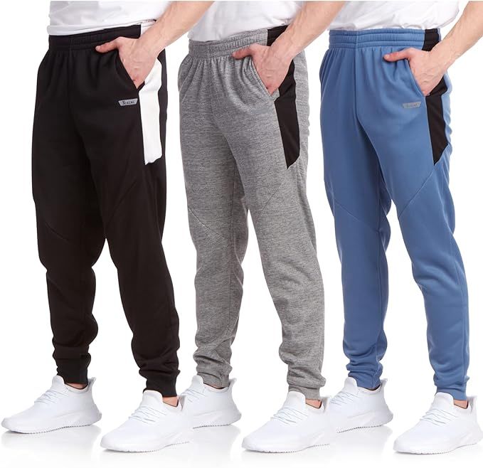 iXtreme Men's Sweatpants - 3 Pack Active Fleece Jogger Pants (Size: S-2XL) | Amazon (US)