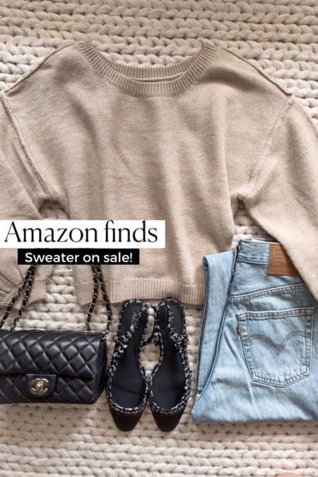 Sweater 
Fall Sweater 
Fall outfits 
Fall outfit 
Chanel bag
Amazon 
Amazon fashion 
Amazon find
Chanel dupe 
#ltkitbag
#ltkseasonal 
#ltku
#ltkstyletip 

#LTKfindsunder50 #LTKshoecrush #LTKfindsunder100