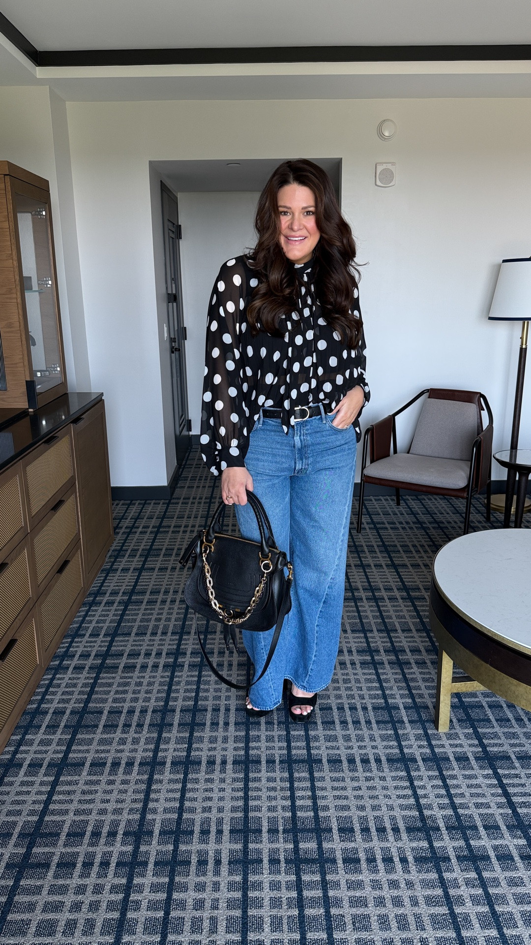 Blouse: Large
Jeans: 33

I was fully prepared to tell you these jeans were NOT worth the splurge… and unfortunately for my wallet, I was wrong. The fit. The drape. The wide leg. The way they make your legs look a mile long?! I get it now.

I’m usually an affordable denim girl, so if I’m telling you a pricier pair of jeans is actually worth it, KNOW that I mean it. They’re giving expensive, effortless, cool-girl denim and I can already tell I’m going to wear them on repeat. 

Paired them with this polka dot top for the easiest elevated fall outfit. 

#WideLegJeans #FallOutfitIdeas #MidsizeFashion #AmazonFashionFinds #FallFashion

#LTKgrwm #LTKootd #LTKMidsize