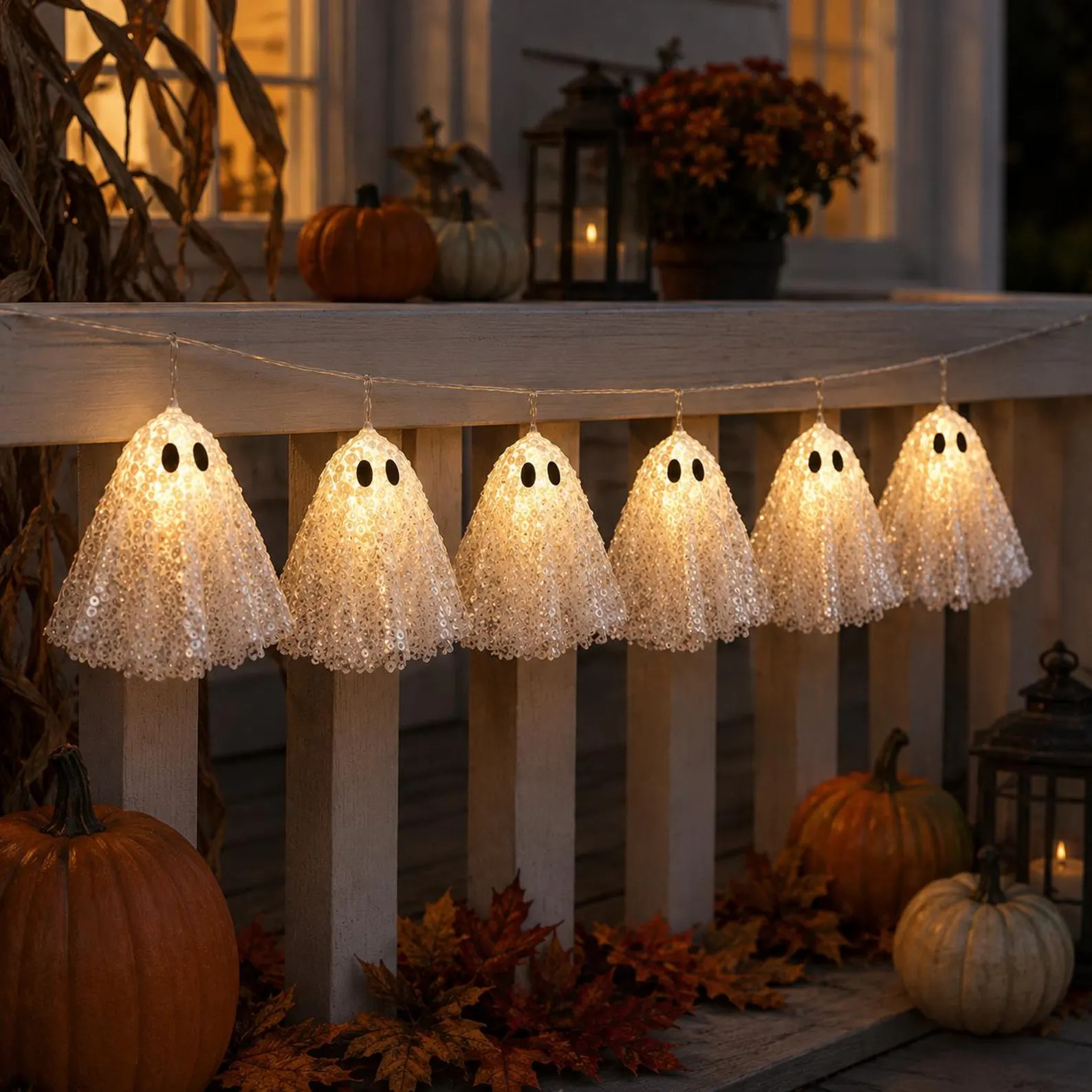Halloween Ghost Lights - Spooky Ghost String Lights for Mantel Shelf Wall Porch Party and Seasona... | Etsy (Global)
