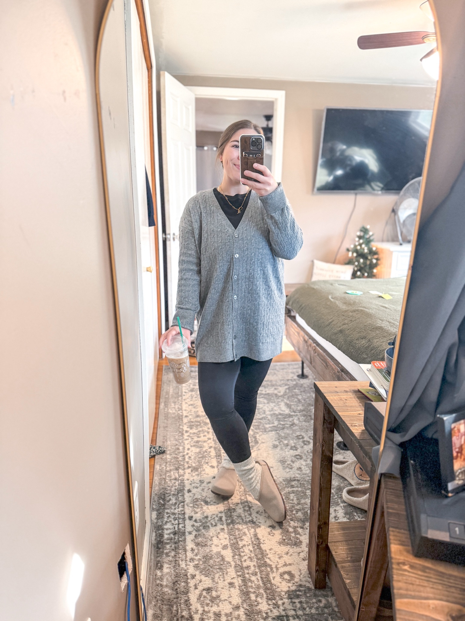 elevate a basic black outfit with a cute cozy cardigan & socks & clogs 🤎☕️

Target clothing & shoes are 30% off through Saturday!
cardigan- medium - very oversized
leggings- medium TTS
rothy clogs- runs big - in a size 6

#LTKFindsUnder50 #LTKSaleAlert #LTKSeasonal