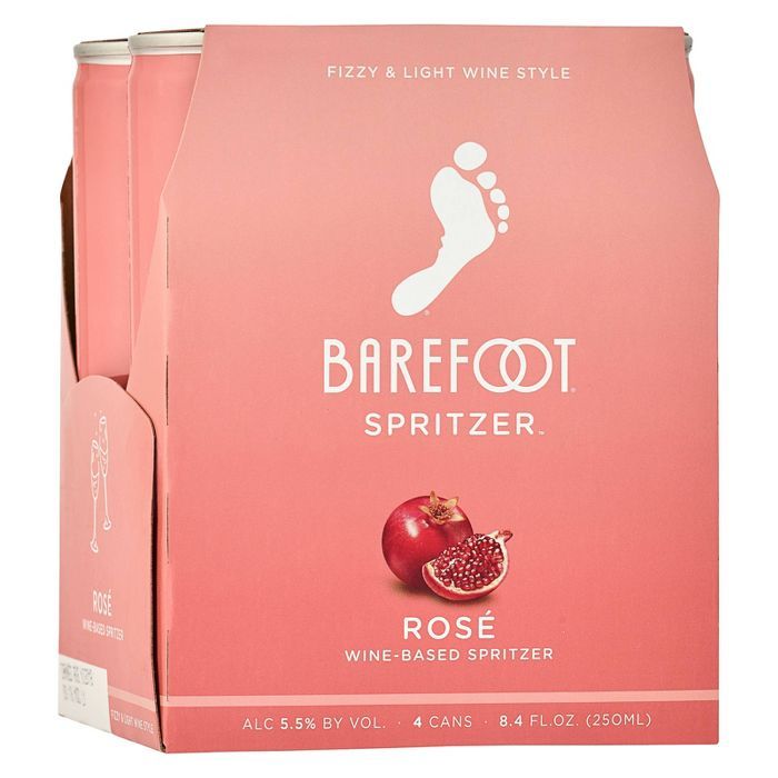 Barefoot Refresh Rosé Wine-Based Spritzer- 4pk/250ml Cans | Target