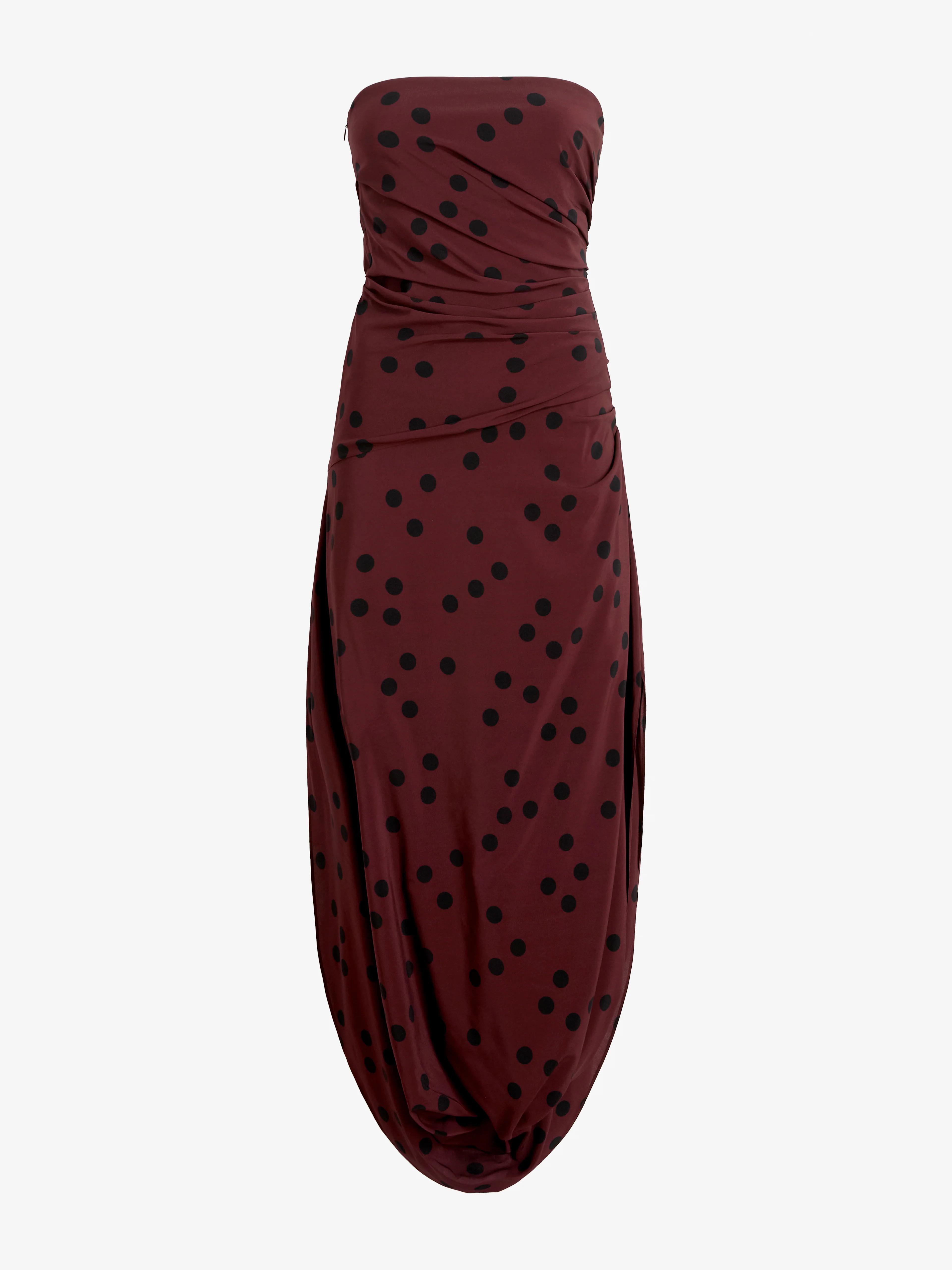 Proenza Schouler Nayara Dress in Printed Dot Stretch Viscose - Espresso Multi | Proenza Schouler ... | Proenza Schouler LLC