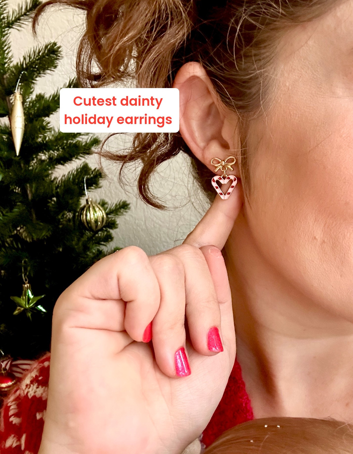 There’s just something about adding a cute pair of earrings that makes me feel instantly more put-together even on the busiest mom days. These candy-cane hearts + tiny bows are the sweetest festive touch and so lightweight for everyday wear.

Perfect for holiday parties, school events, photos, or just making a regular Tuesday feel a little magical. 🤍

#HolidayEarrings #ChristmasEarrings #FestiveJewelry #CozyMomStyle #HolidayOutfitIdeas #ChristmasAccessories #MomStyleInspo #EverydayFestive #HolidayJewelry #LTKHoliday #LTKJewelry #LTKGiftIdeas #AffordableJewelry #CozyStyle #HolidayStyle2025 #MomLifeStyle #CuteHolidayEarrings #ChristmasOutfitInsp

#LTKootd #LTKdayinmylife #LTKHoliday