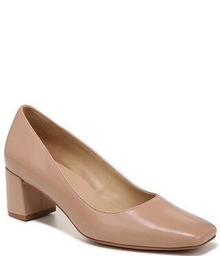 Naturalizer Karina Leather Block Heel Pumps | Dillard's | Dillard's