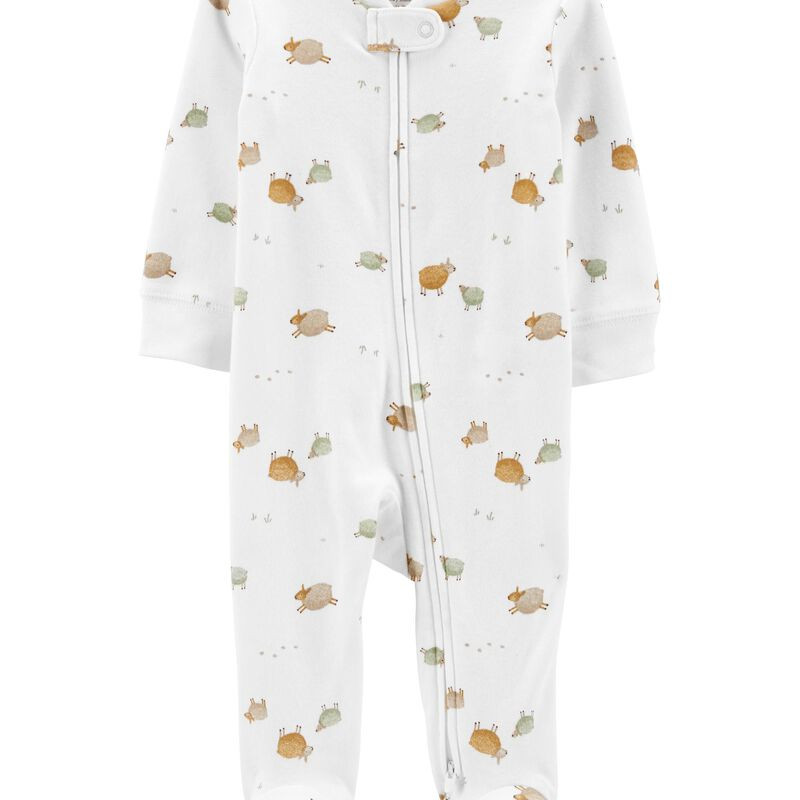 Baby Animal 2-Way Zip Cotton Sleep & Play | Carter's