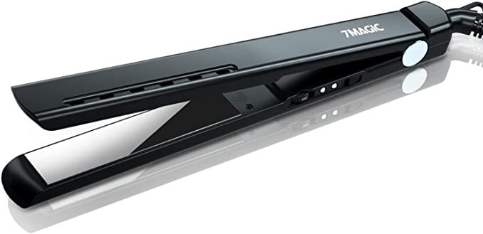 7MAGIC Titanium Flat Iron, 1" Nano Titanium Hair Straightener for All Hair Types, Flat Iron Hair ... | Amazon (US)