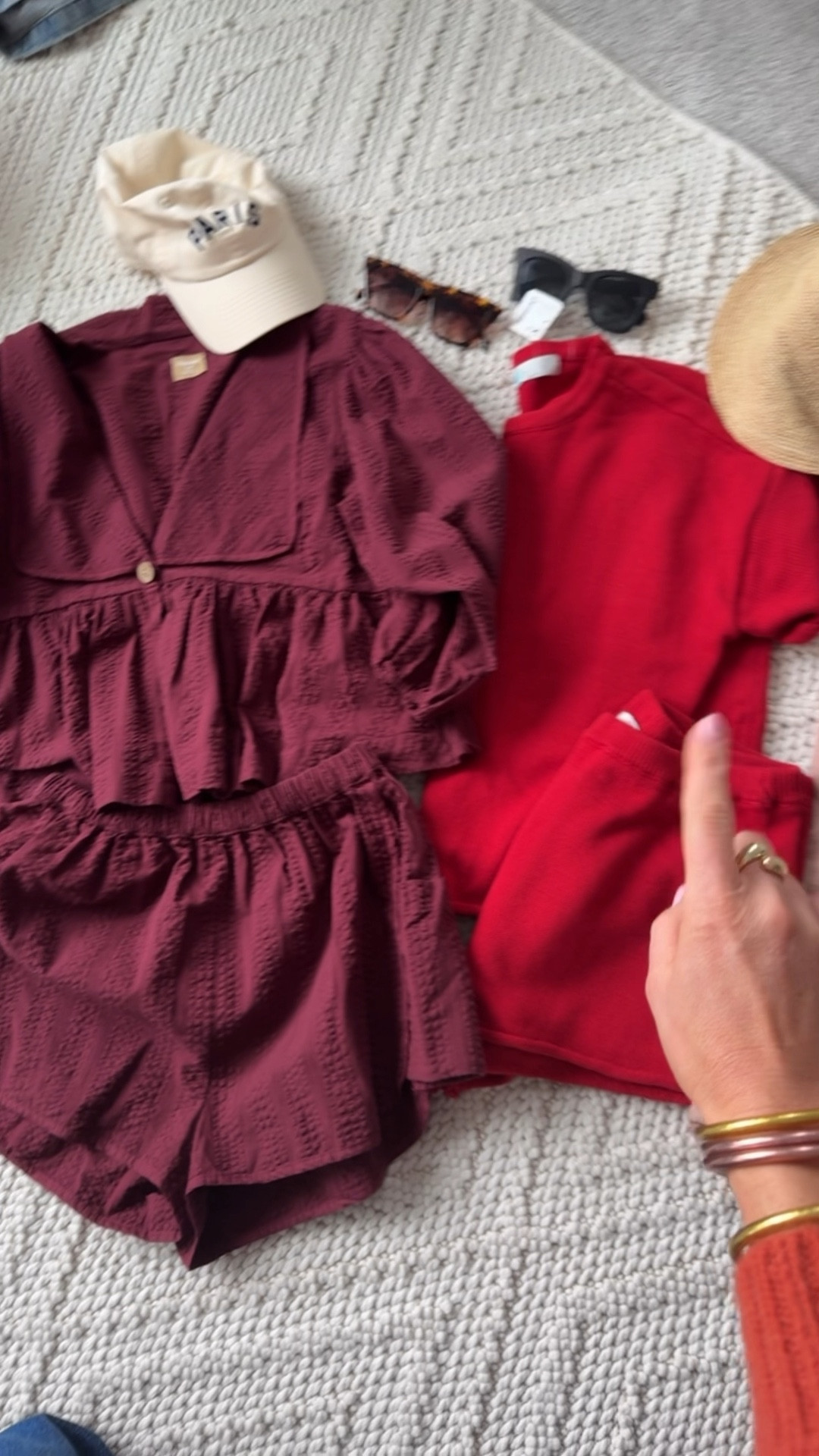 Matching sets are the perfect versatile pieces to pack on a warm weather vacation because they work as coverups, or as separates for wearing lots of different ways, for lots of occasions, these are all 100% cotton and really breathable uncomfortable for the heat! 

#LTKWatchNow #LTKOver40 #LTKTravel