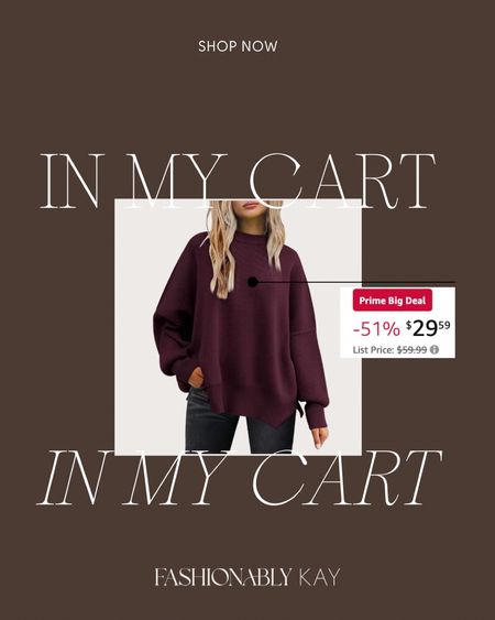 Amazon prime day deal, this free people lookalike sweater is more than half off!!! Under $30 and comes in SO many colors. It’s sooo good! I have the wine color in my cart currently and a couple striped ones 😍

Amazon prime deals, Amazon fashion, amazon favorites, free people dupe 

#LTKfindsunder50 #LTKxPrime #LTKsalealert