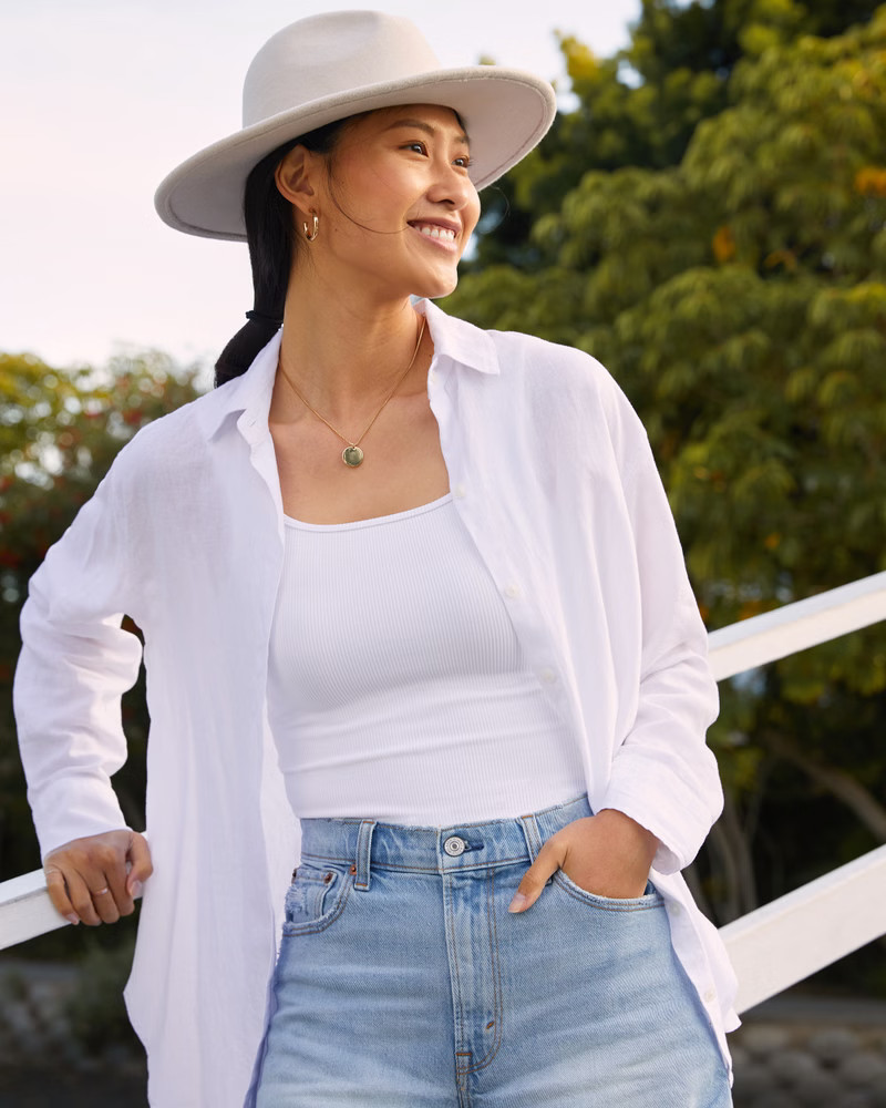 Long-Sleeve Resort Shirt | Abercrombie & Fitch (US)