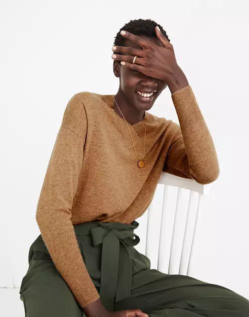 Cashmere V-Neck Sweater | Madewell