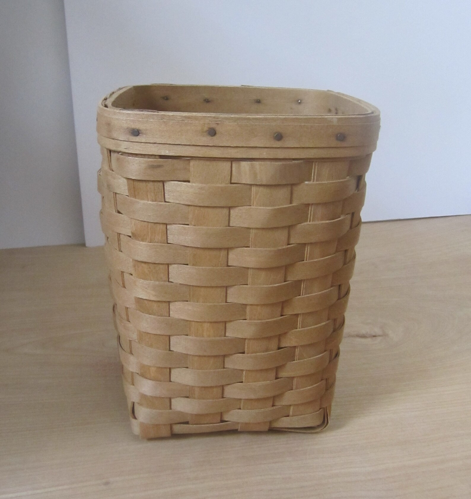 Longaberger Mini Waste Basket Small Square Basket Office or | Etsy | Etsy (US)