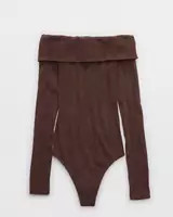 Aerie Long Sleeve Off The Shoulder Bodysuit | Aerie