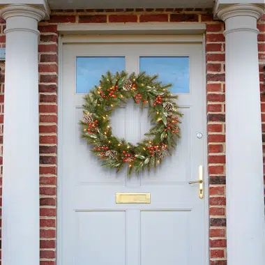 Kellogg Faux Lighted Wreath | Wayfair North America