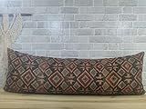brown color pillow, ethnic pillow, couch pillow, handmade pillow, 16 x 48 inches pillow | Amazon (US)