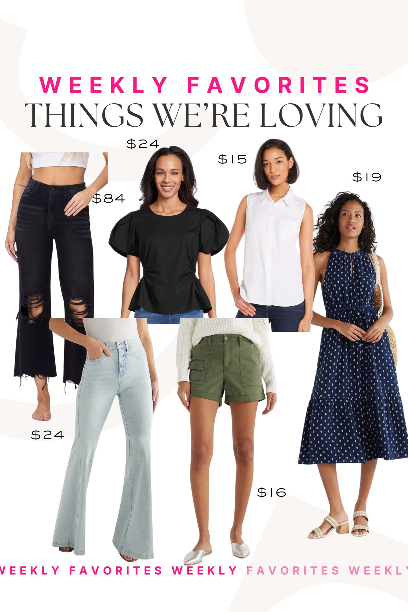 Rounding up this weeks top sellers!! We loved these flare jeans and shorts!!

Weekly favorites, denim jeans, cargo shorts, summer dress, black top, button up shirt, denim 

#LTKSeasonal #LTKStyleTip #LTKFindsUnder100