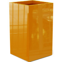 Darwin Tall Rectangular Planter - 72" x 24" x 42" - Tangerine (Gloss) | Jay Scotts | Plant Addicts