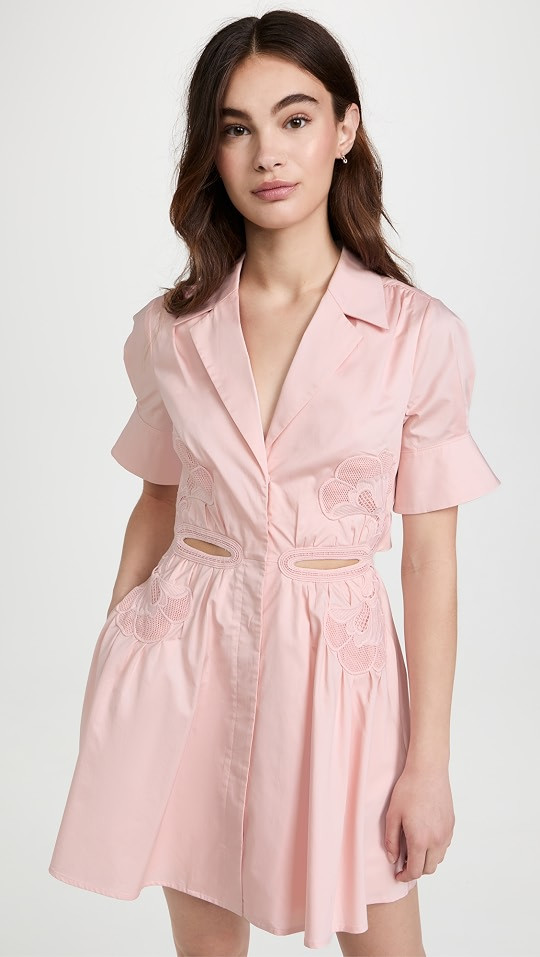 Self Portrait Pink Cut Out Mini Dress | SHOPBOP | Shopbop