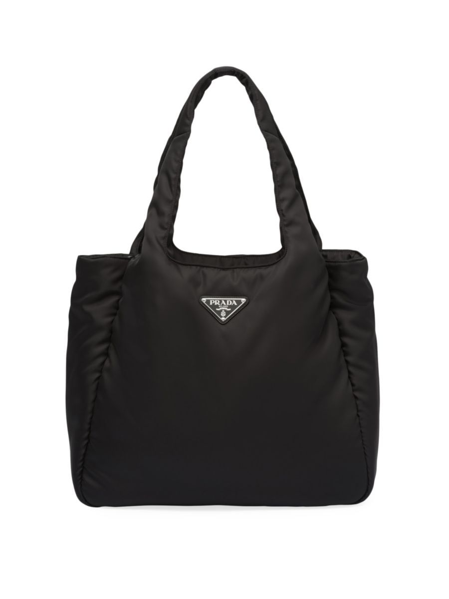 Shop Prada Large Padded Re-Nylon Tote Bag | Saks Fifth Avenue | Saks Fifth Avenue