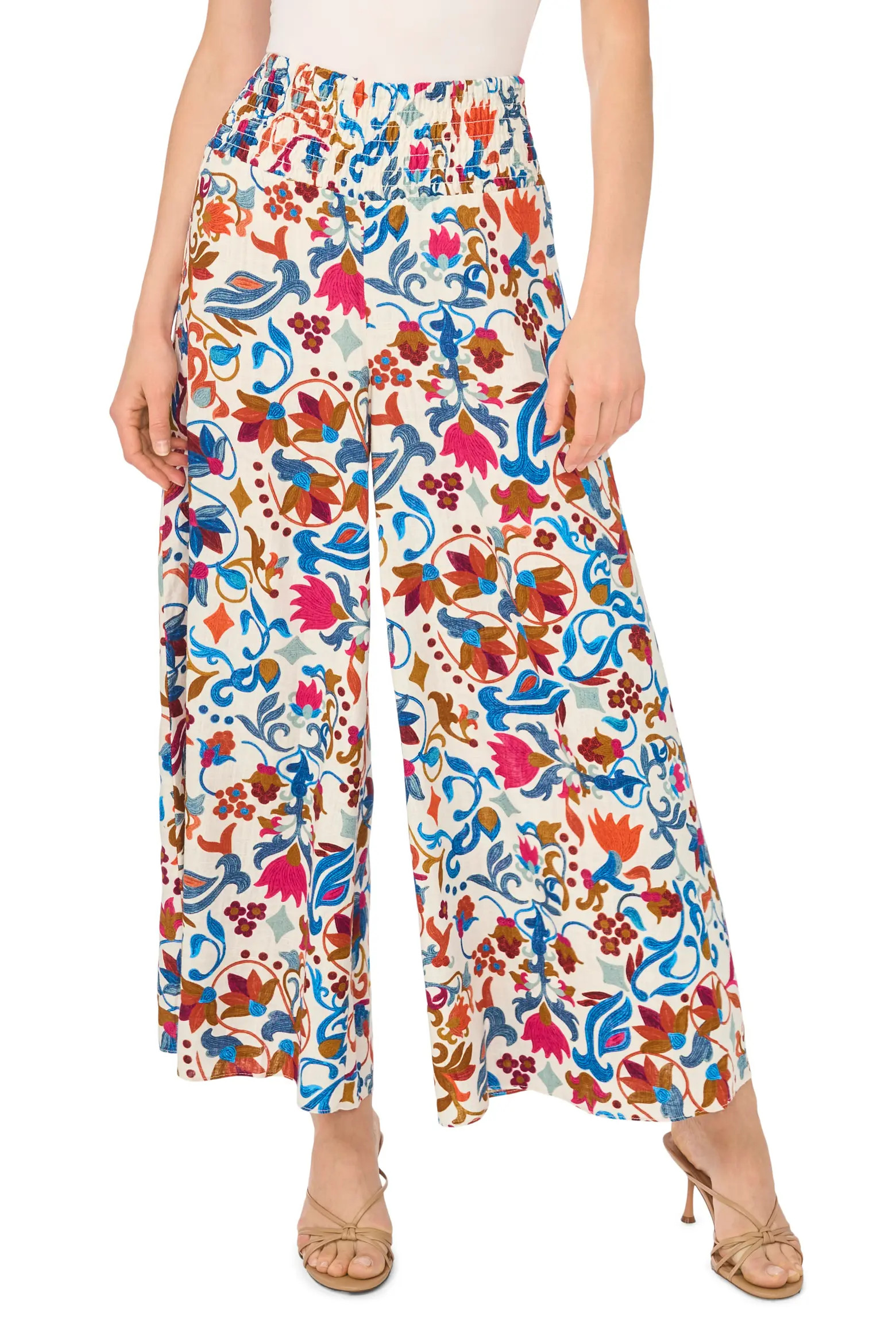 Smocked Waist Wide Leg Pants (Women) | Nordstromrack | Nordstrom Rack