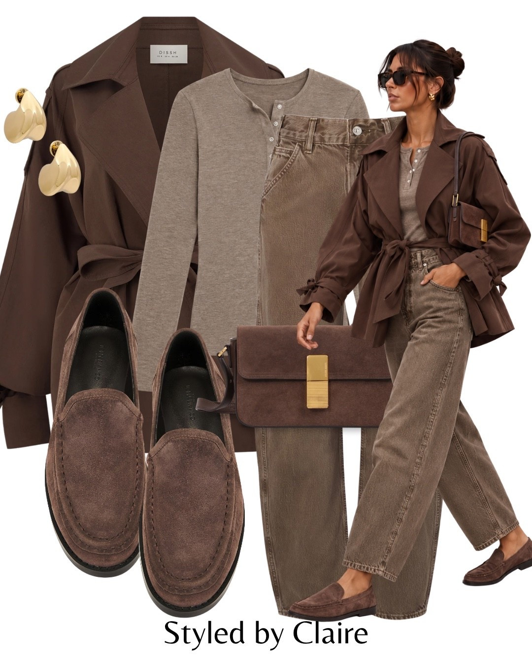 CINCHED WAIST JACKETS🍫
Tags: dissh trench brown tie belt Henley tshirt Zara barrel jeans citizens of humanity revolve Tony Bianco suede loafers ateliers auguste Parisian shoulder bag gold hardware fashion chic women’s inspo outfit ideas city break