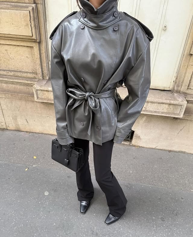 Gray funnel neck OOTD in Paris 🩶

#LTKSeasonal #LTKStyleTip