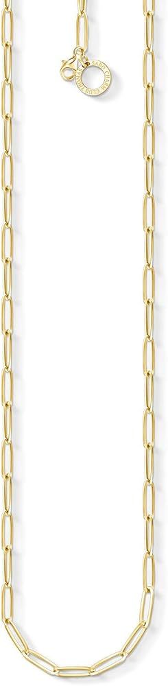 Thomas Sabo Charm Club Thomas Sabo Gold Paper Clip Style Charm Necklace X0254-413-39 | Amazon (UK)