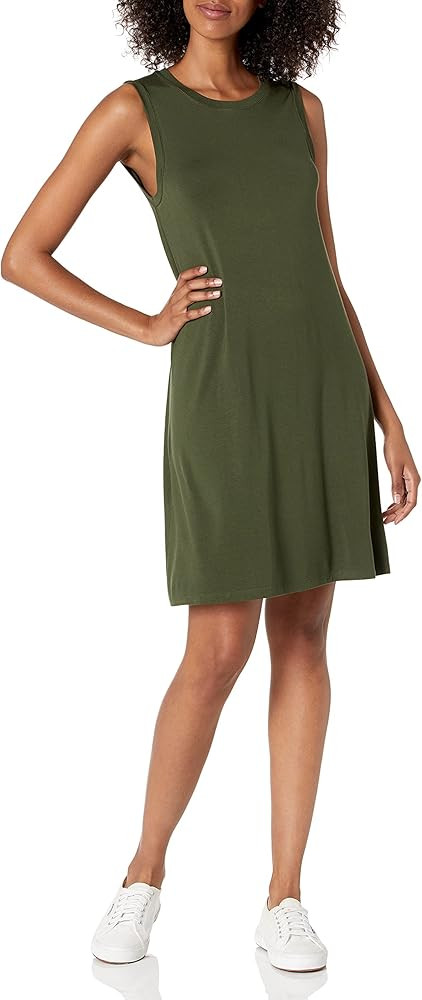 Daily Ritual Women's Jersey Muscle Swing Dress | Amazon (US)